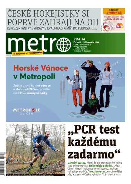 E-magazín METRO - 15.11.2021 - MAFRA, a.s.