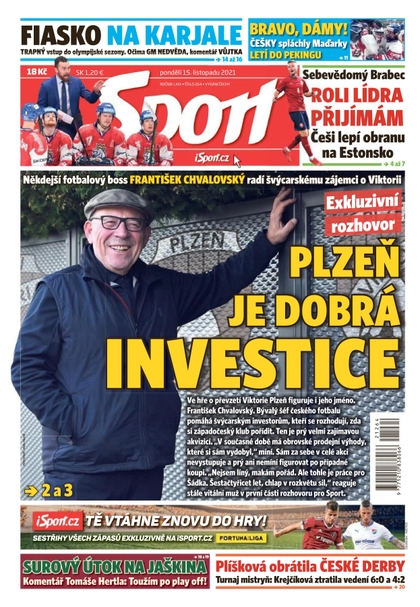 E-magazín Sport - 15.11.2021 - CZECH NEWS CENTER a. s.