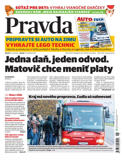 E-magazín Denník Pravda 16. 11. 2021 - OUR MEDIA SR a. s.