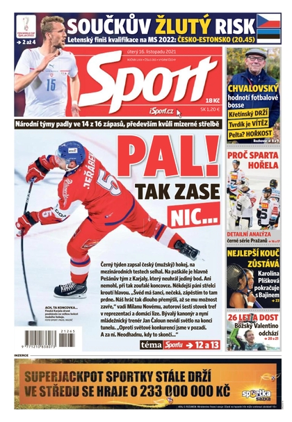 E-magazín Sport - 16.11.2021 - CZECH NEWS CENTER a. s.