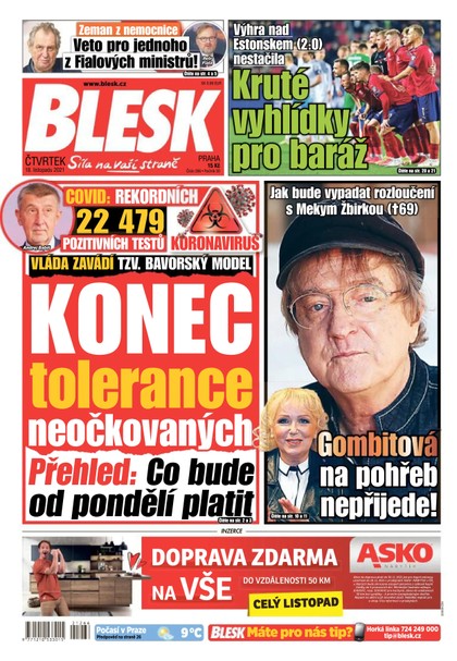 E-magazín Blesk - 18.11.2021 - CZECH NEWS CENTER a. s.