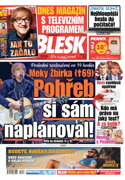 E-magazín Blesk - 19.11.2021 - CZECH NEWS CENTER a. s.