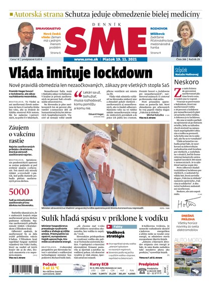 E-magazín SME 19-11-2021 - Petit Press, a.s. 