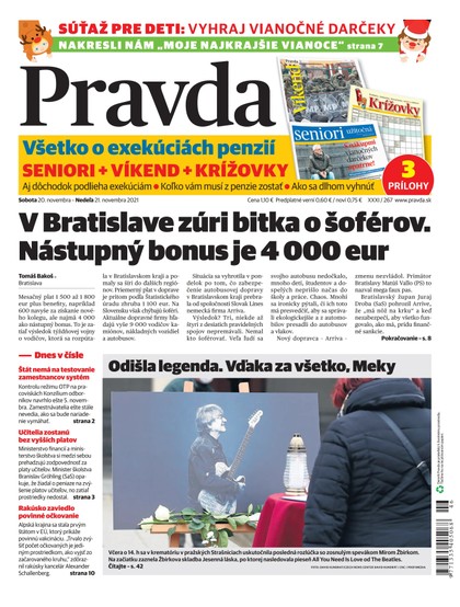 E-magazín Denník Pravda 20. 11. 2021 - OUR MEDIA SR a. s.