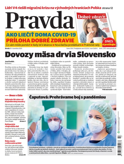 E-magazín Denník Pravda 24. 11. 2021 - OUR MEDIA SR a. s.
