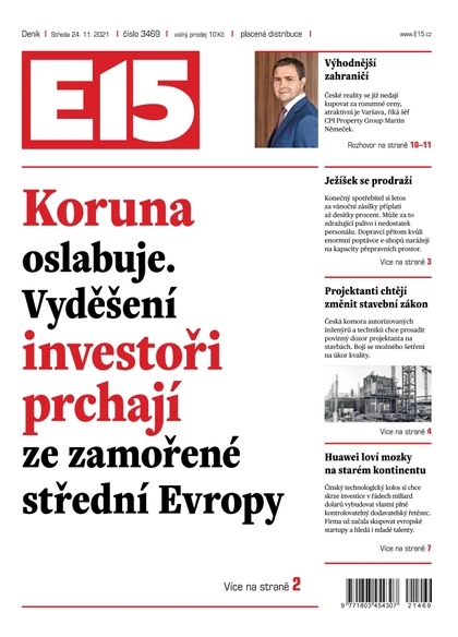 E-magazín E15 - 24.11.2021 - CZECH NEWS CENTER a. s.