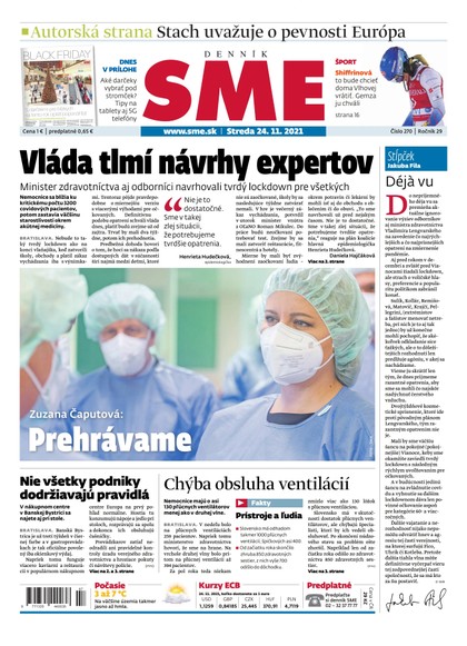 E-magazín SME 24-11-2021 - Petit Press, a.s. 