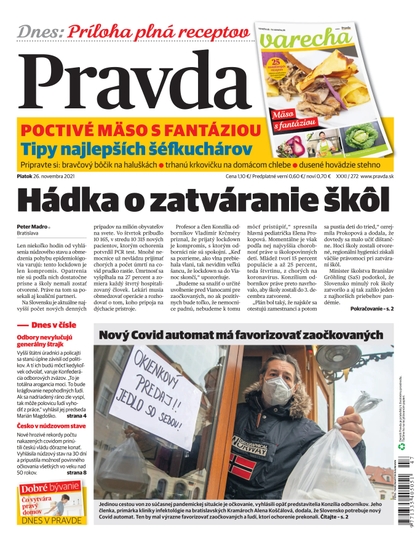 E-magazín Denník Pravda 26. 11. 2021 - OUR MEDIA SR a. s.