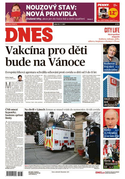 E-magazín MF DNES - 26.11.2021 - MAFRA, a.s.