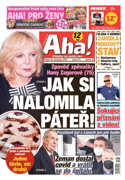 E-magazín AHA! - 26.11.2021 - CZECH NEWS CENTER a. s.