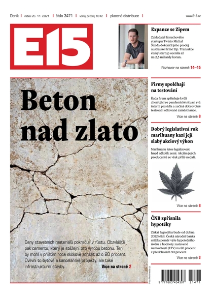 E-magazín E15 - 26.11.2021 - CZECH NEWS CENTER a. s.