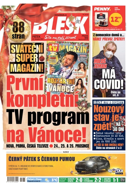 E-magazín Blesk - 26.11.2021 - CZECH NEWS CENTER a. s.