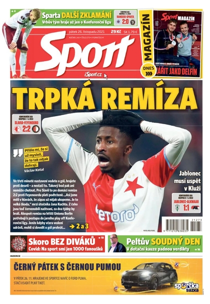 E-magazín Sport - 26.11.2021 - CZECH NEWS CENTER a. s.