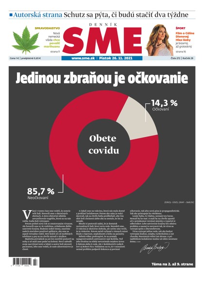 E-magazín SME 26-11-2021 - Petit Press, a.s. 