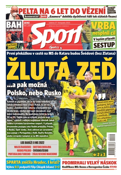 E-magazín Sport - 27.11.2021 - CZECH NEWS CENTER a. s.