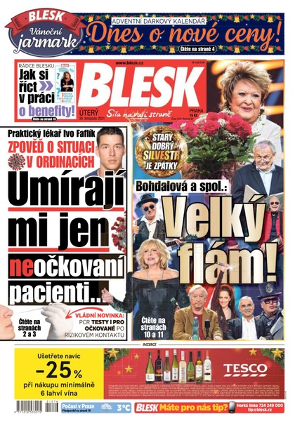 E-magazín Blesk - 30.11.2021 - CZECH NEWS CENTER a. s.
