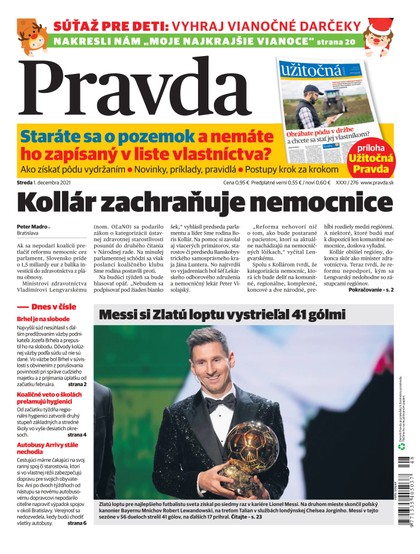 E-magazín Denník Pravda 1. 12. 2021 - OUR MEDIA SR a. s.