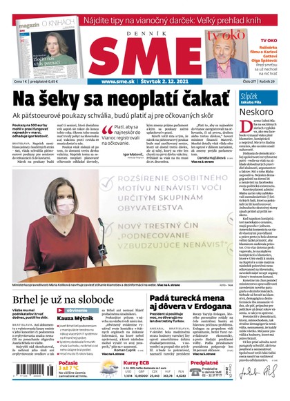 E-magazín SME 2-12-2021 - Petit Press, a.s. 