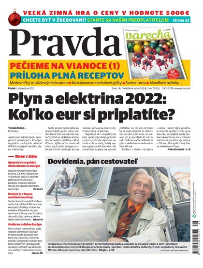 E-magazín Denník Pravda 3. 12. 2021 - OUR MEDIA SR a. s.