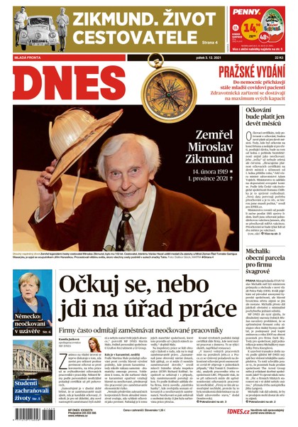 E-magazín MF DNES - 3.12.2021 - MAFRA, a.s.