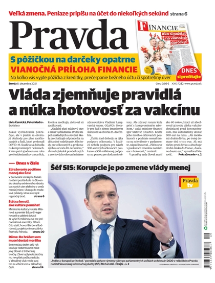 E-magazín Denník Pravda 8. 12. 2021 - OUR MEDIA SR a. s.