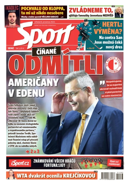 E-magazín Sport - 8.12.2021 - CZECH NEWS CENTER a. s.