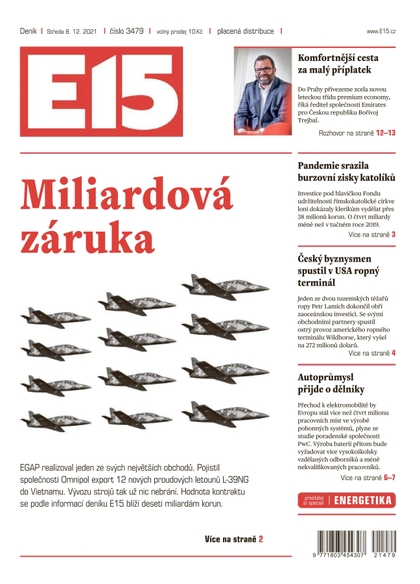 E-magazín E15 - 8.12.2021 - CZECH NEWS CENTER a. s.