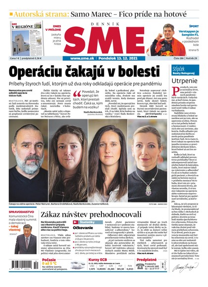 E-magazín SME 13-12-2021 - Petit Press, a.s. 