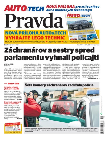 E-magazín Denník Pravda 15. 12. 2021 - OUR MEDIA SR a. s.