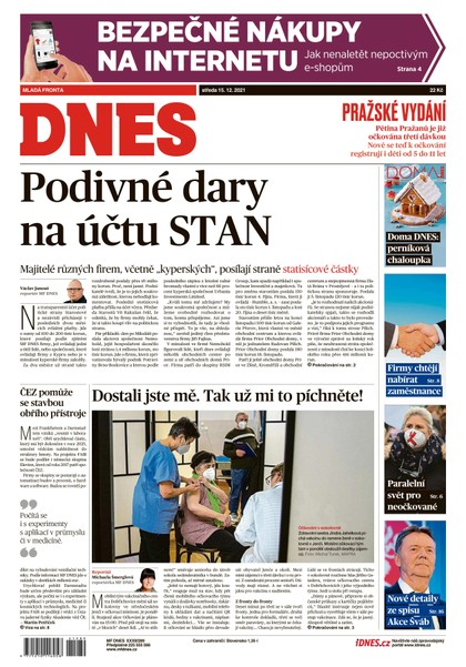 E-magazín MF DNES - 15.12.2021 - MAFRA, a.s.