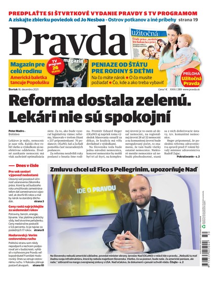 E-magazín Dennik Pravda 16. 12. 2021 - OUR MEDIA SR a. s.