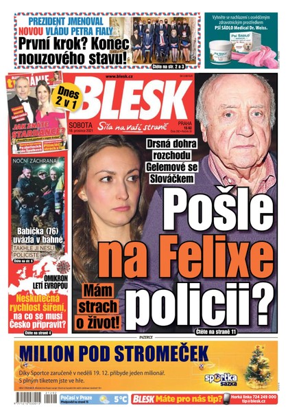 E-magazín Blesk - 18.12.2021 - CZECH NEWS CENTER a. s.