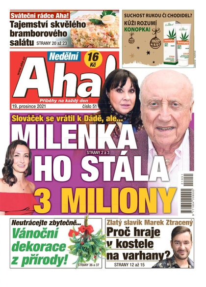 E-magazín Nedělní AHA! - 19.12.2021 - CZECH NEWS CENTER a. s.