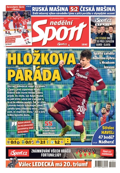 E-magazín Nedělní Sport - 19.12.2021 - CZECH NEWS CENTER a. s.