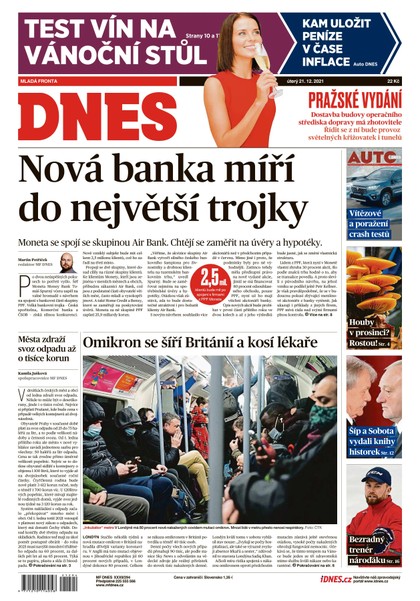 E-magazín MF DNES - 21.12.2021 - MAFRA, a.s.