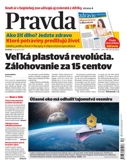E-magazín Denník Pravda 27. 12. 2021 - OUR MEDIA SR a. s.
