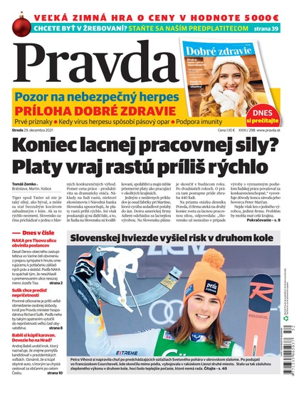 E-magazín Denník Pravda 29. 12. 2021 - OUR MEDIA SR a. s.