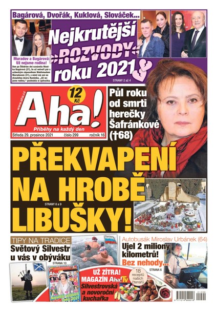 E-magazín AHA! - 29.12.2021 - CZECH NEWS CENTER a. s.