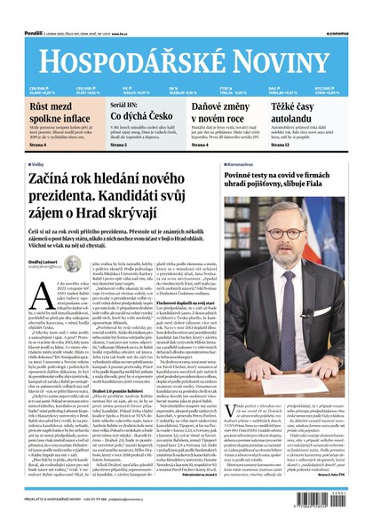 E-magazín HN 001 - 3.1.2022 - Economia, a.s.
