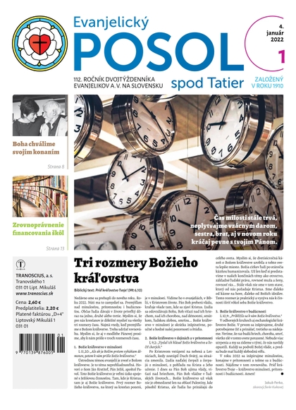 E-magazín Evanjelický Posol spod Tatier 1-2022 - TRANOSCIUS a.s.
