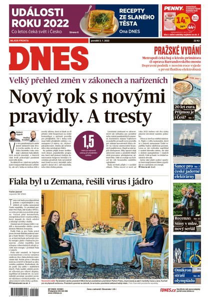 E-magazín MF DNES - 3.1.2022 - MAFRA, a.s.