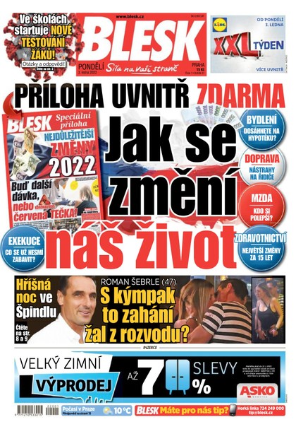 E-magazín Blesk - 3.1.2022 - CZECH NEWS CENTER a. s.