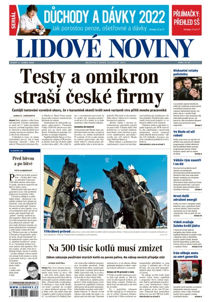 E-magazín LN - 4.1.2022 - MAFRA, a.s.