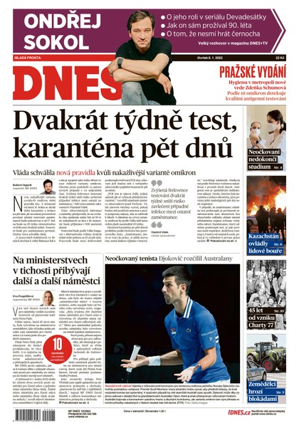 E-magazín MF DNES - 6.1.2022 - MAFRA, a.s.