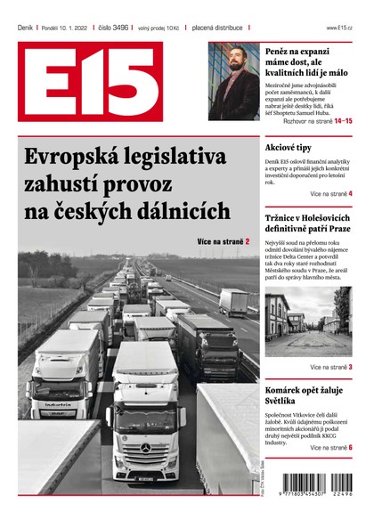 E-magazín E15 - 10.1.2022 - CZECH NEWS CENTER a. s.