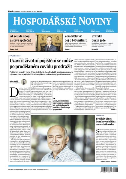 E-magazín HN 007 - 11.1.2022 - Economia, a.s.