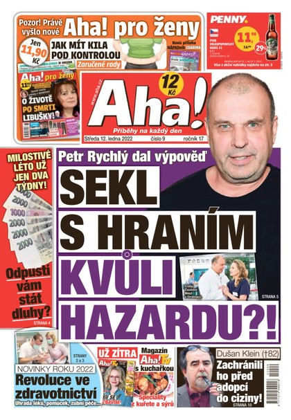 E-magazín AHA! - 12.1.2022 - CZECH NEWS CENTER a. s.