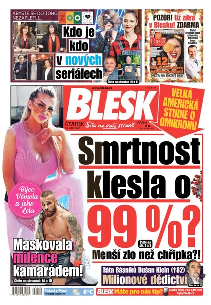 E-magazín Blesk - 13.1.2022 - CZECH NEWS CENTER a. s.