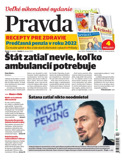 E-magazín Denník Pravda 14. 1. 2022 - OUR MEDIA SR a. s.