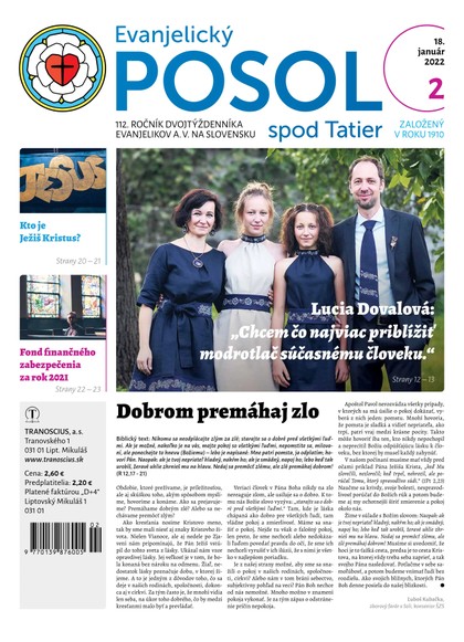 E-magazín Evanjelický POSOL spod Tatier 2-2022 - TRANOSCIUS a.s.